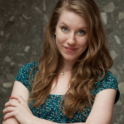 Olivia Pelton in Love Pink at Zishy