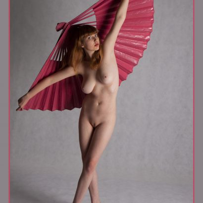 Wildflower Pink Fan Nude Muse