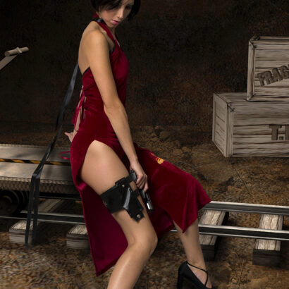 Angela Blanche in Ada Wong Resident Evil at Cosplay Erotica