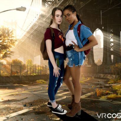 Kira Noir and Hazel Moore in The Last Of Us A XXX Parody Remastered at VR Cosplay X