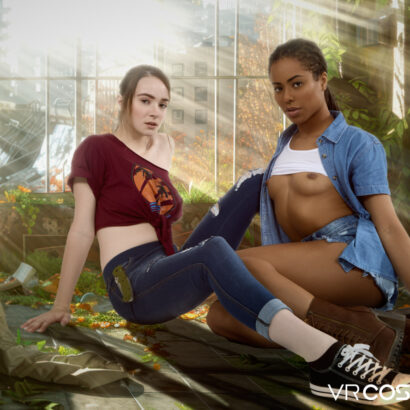 Kira Noir and Hazel Moore in The Last Of Us A XXX Parody Remastered at VR Cosplay X