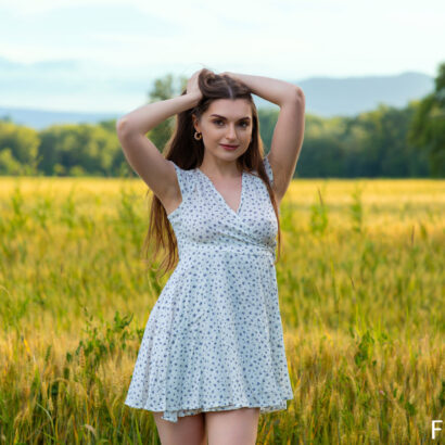 Julia K in In The Field at Femjoy