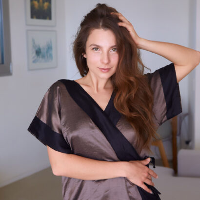 Belka in Raw Silk at MetArt