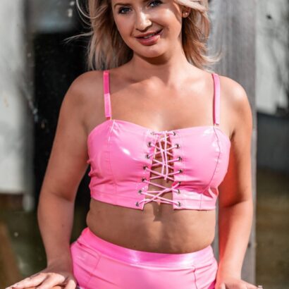 Gina Barrett in Pink Lady at Skin Tight Glamour