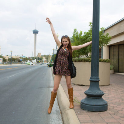 Jessica Marco in On The River Walk at Zishy