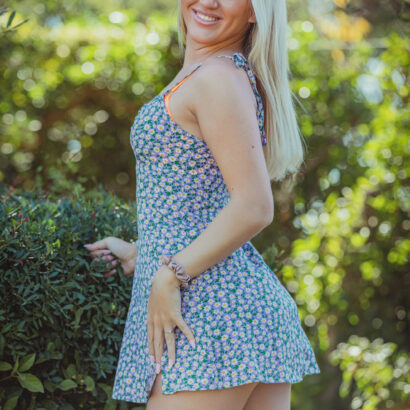Maisie Houlding Ward in Botanical Blues at Hayleys Secrets