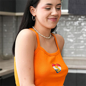 Rihanna Black Tank Top Boobs