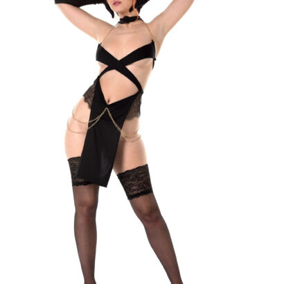 Lana Lane in Sophisticated Dress at IStripper