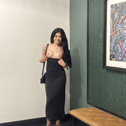 Camila in Fancy Black Dress at FTV Girls