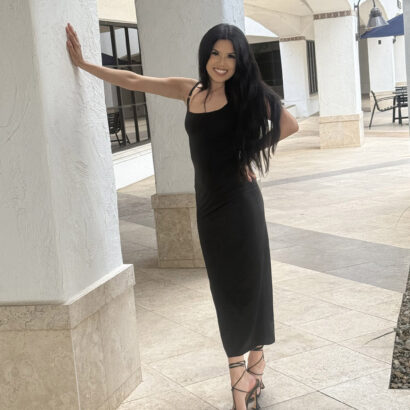 Camila in Fancy Black Dress at FTV Girls