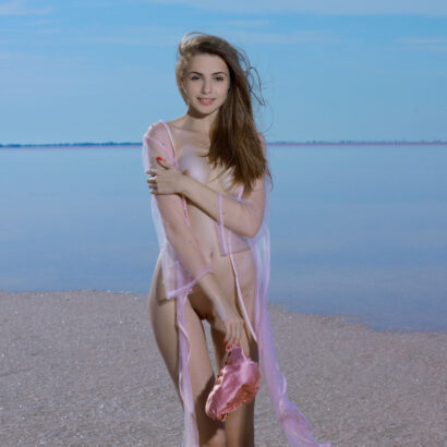 Elle Tan in Tranquil Ocean at MetArt