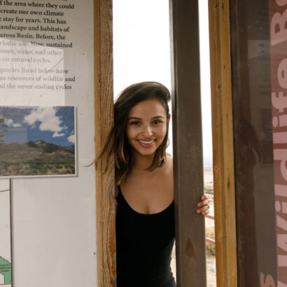 Alejandra Cobos in Tularosa Basin at Zishy