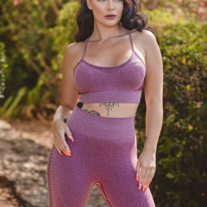 Sophie Marie in Vivacious Violet at Skin Tight Glamour