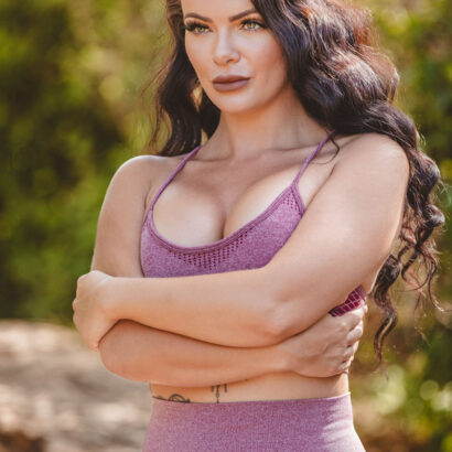 Sophie Marie in Vivacious Violet at Skin Tight Glamour