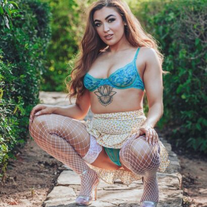Blossom May in Natures Secrets at More Than Nylons
