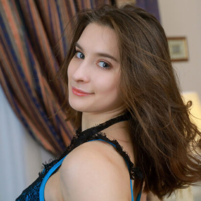 Jane White in Sapphire Lace at MetArt