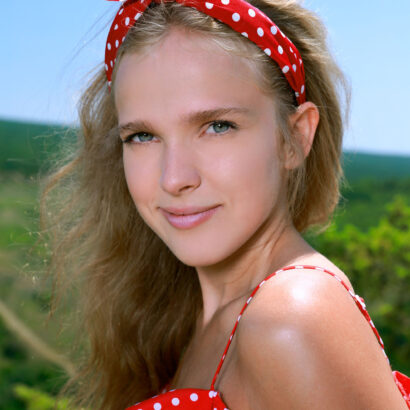 Xenia in Countryside Charm at MetArt