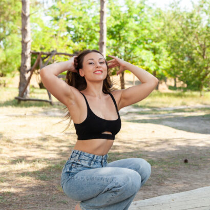 Sumiko in Sandy Mischief at MetArt