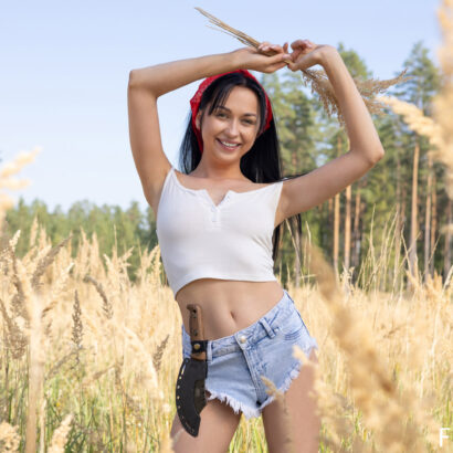 Bernie in Wheat Field at Femjoy