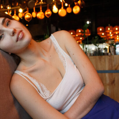 Jacie Verbena in Tea With Honey at Zishy