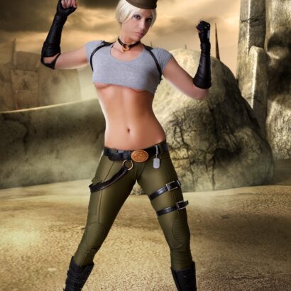 Kyra in Kenpo Practice at Cosplay Erotica