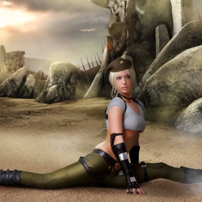 Kyra in Kenpo Practice at Cosplay Erotica