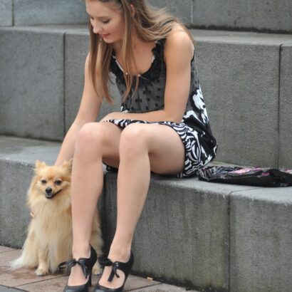 Alisha in Knicker Shopping at Girlfolio