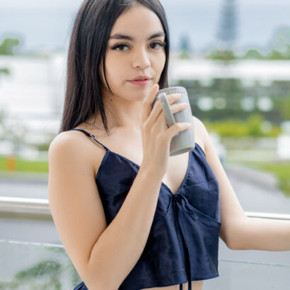 Angel Diaz in Steamy Steps at MetArt