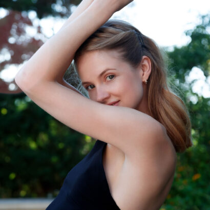 Alice May in Private Backyard at MetArt