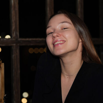 Sayah Heaney in Wine Works 1 at Zishy