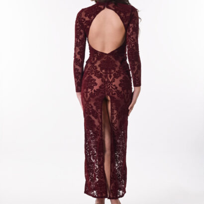 Anna Bella in Burgundy Baroque at IStripper