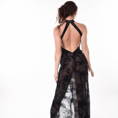 Venus Rey in Transparent Feathers at IStripper