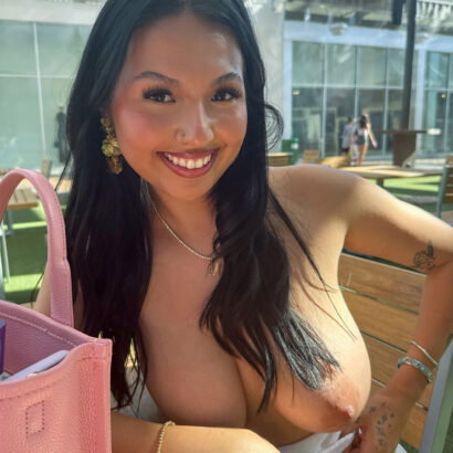 Ravyn in Loose White Dress at FTV Girls