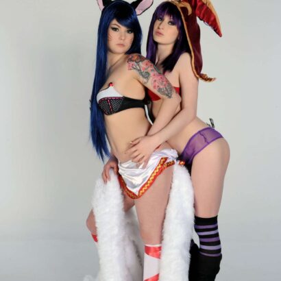 Ahri and Lulu Legends Cosplay