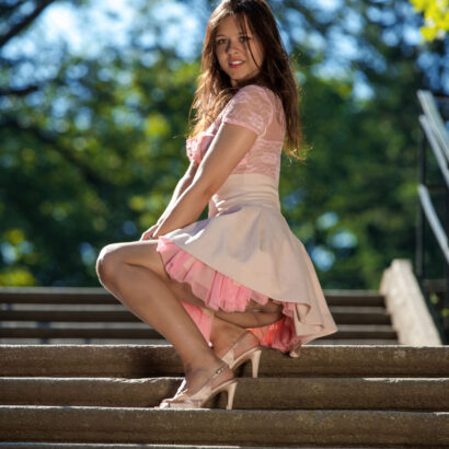 Audrey Sexy Pink Dress Romp