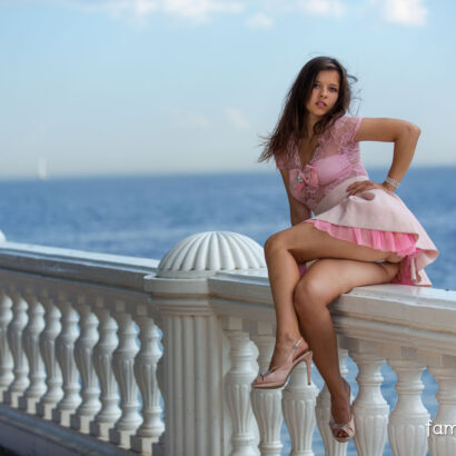 Audrey Sexy Pink Dress Romp