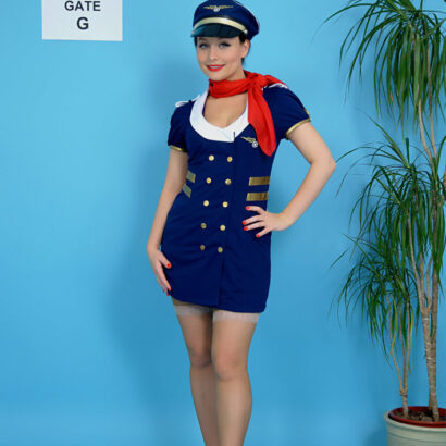 Carla Brown Flight Attendant Pinup