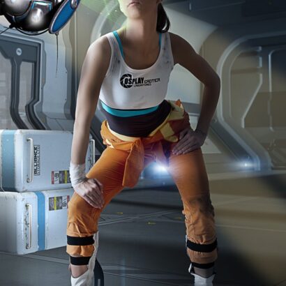 Chell Portal Cosplay
