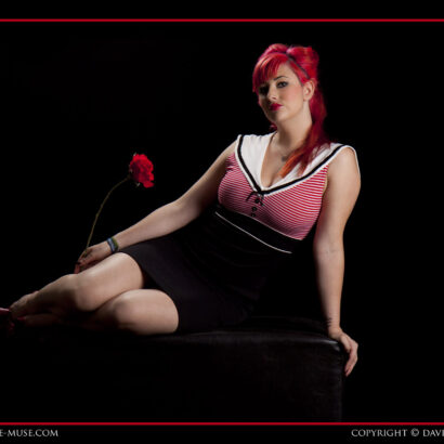 Eden Red Pinup Nude Muse