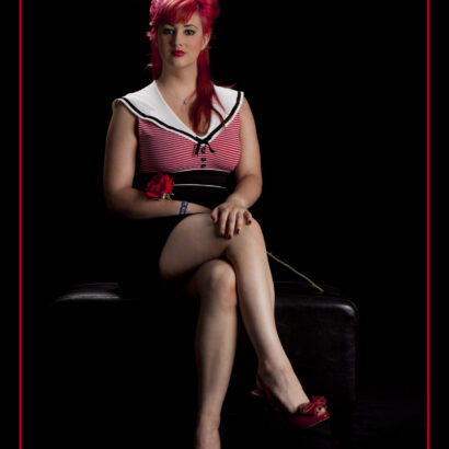 Eden Red Pinup Nude Muse