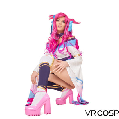 Eyla Moore League Of Legends Ahri Spirit Blossom VR Cosplay X