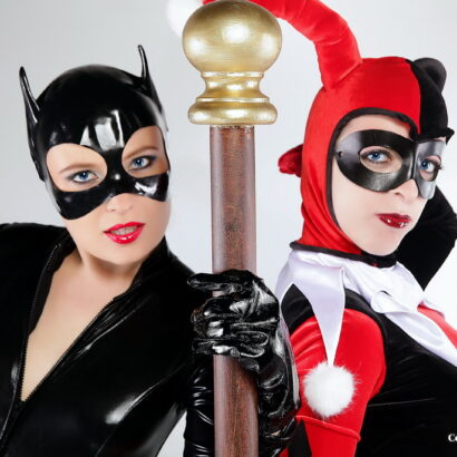 Harley Quinn and Catwoman Cosplay