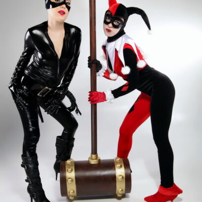 Harley Quinn and Catwoman Cosplay