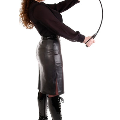 Kate Donovan Leather Pinup