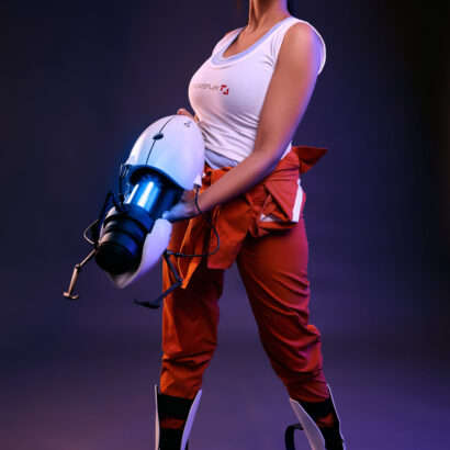 Katrina Moreno Portal Chell VR Cosplay X