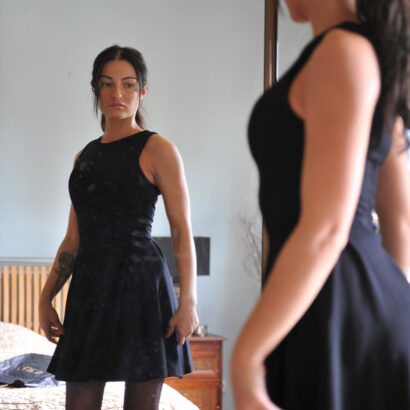 Kayleigh Black Dress Shopping