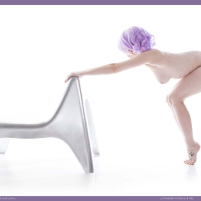 Misty Day Futuristic Alien Beauty Nude Muse