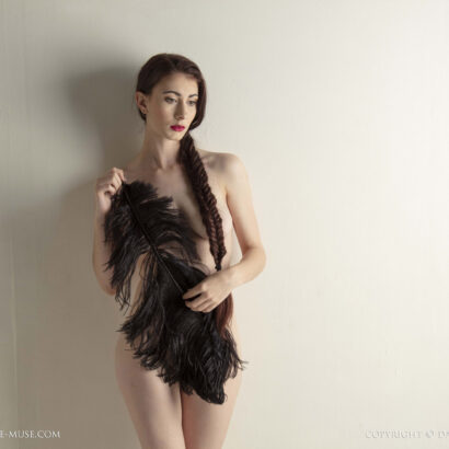 Penni Black Feather Nude Muse