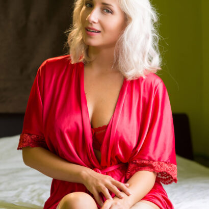 Sapphire Red Robe Naked Doll