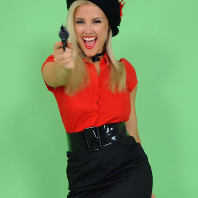 Sarah Matty Stick Em Up Pinup